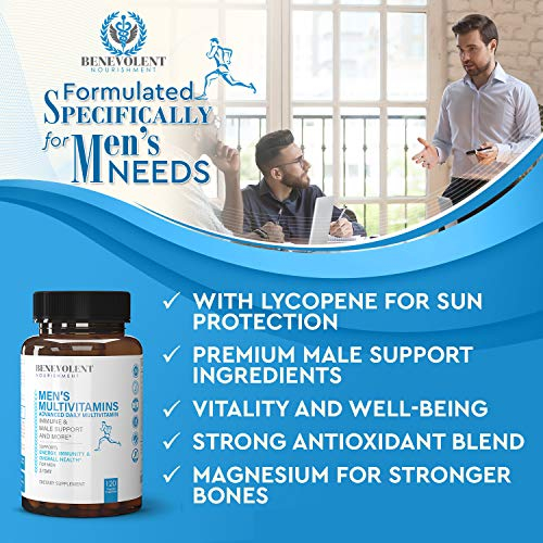 Foto 6 pulgar | Suplemento Multivitamínico Benevolent Nutriment para Hombres 120 Cápsulas - Venta Internacional