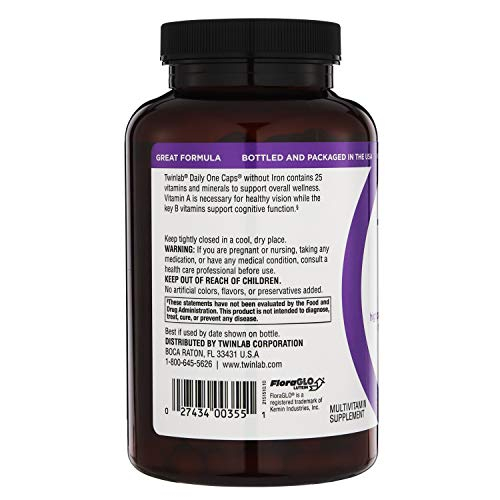 Foto 3 | Suplemento Twinlab Daily One Caps Sin Hierro 180 Cápsulas - Venta Internacional