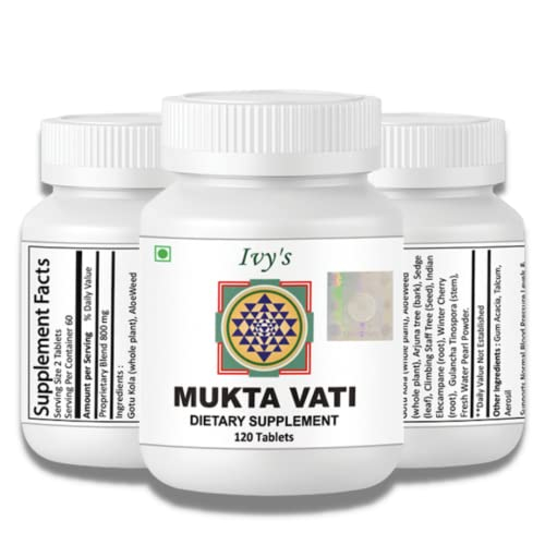 Foto 3 pulgar | Tabletas a Base de Hierbas Ivy's Muktavati Mukta Vati 120 Tabletas - Venta Internacional