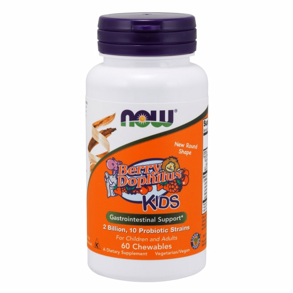 60 Pastillas Berrydophilus Supplement Now Foods  - Venta Internacional
