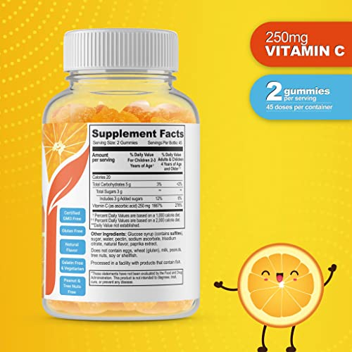 Foto 3 pulgar | Gomitas De Vitamina C Doctors Finest 250 Mg 90 Gelatinas Para Niños - Venta Internacional