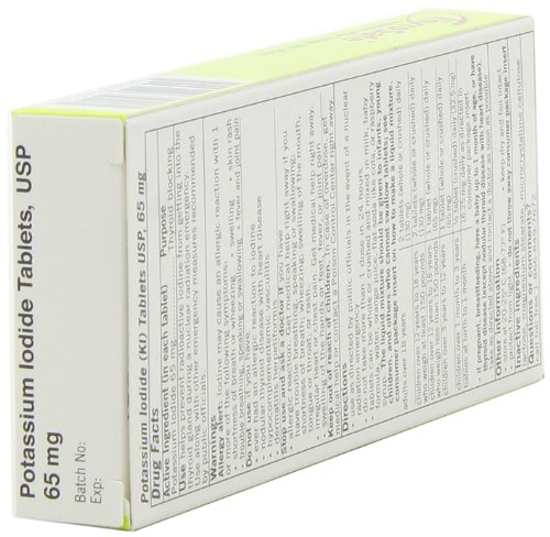 Foto 4 pulgar | Tabletas De Yoduro De Potasio Thyrosafe 65 Mg, 20 Unidades - Venta Internacional