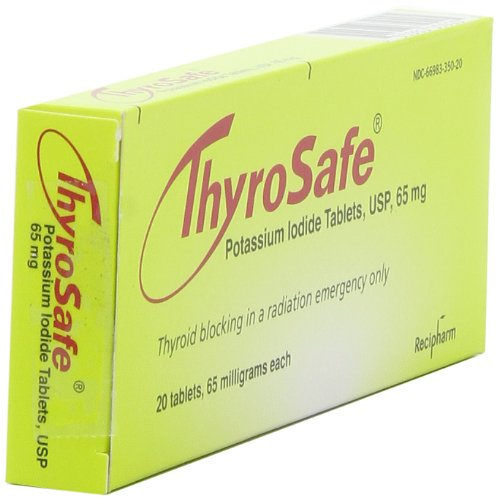 Foto 7 pulgar | Tabletas De Yoduro De Potasio Thyrosafe 65 Mg, 20 Unidades - Venta Internacional