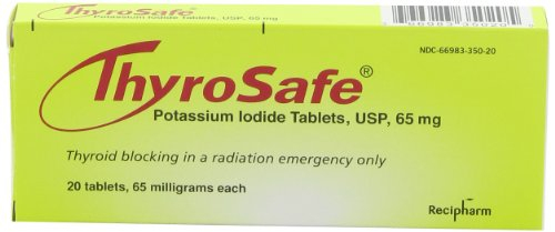 Foto 8 pulgar | Tabletas De Yoduro De Potasio Thyrosafe 65 Mg, 20 Unidades - Venta Internacional