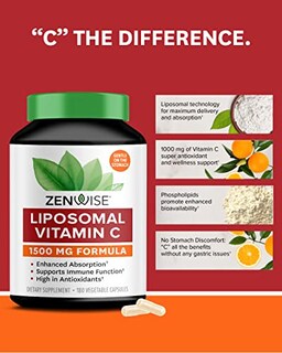 Foto 2 | Suplemento Zenwise Health De Vitamina C Liposomal 1000 Mg 180 Cápsulas - Venta Internacional