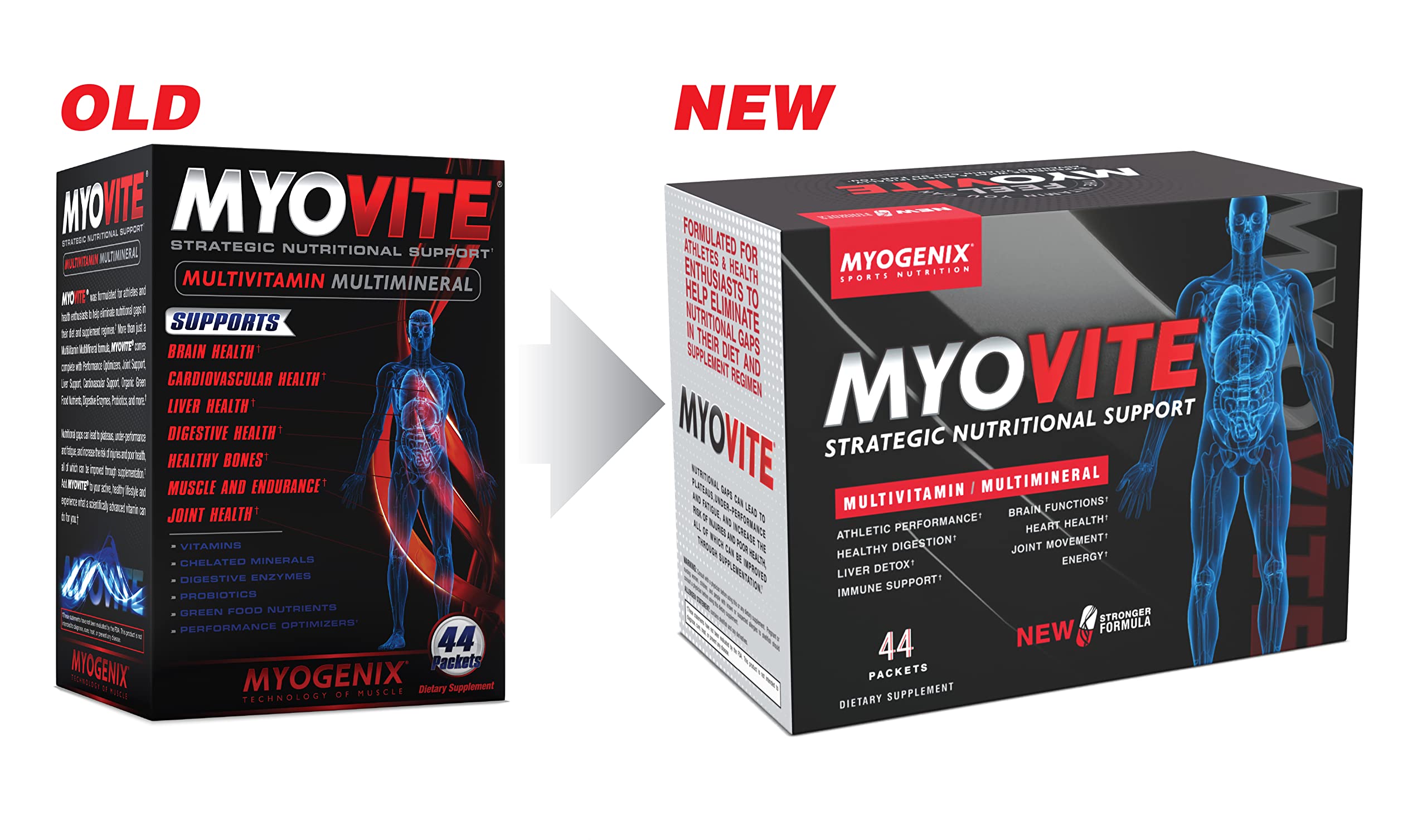 Foto 3 pulgar | Multivitamínico Myogenix Myovite 44 Paquetes - Venta Internacional