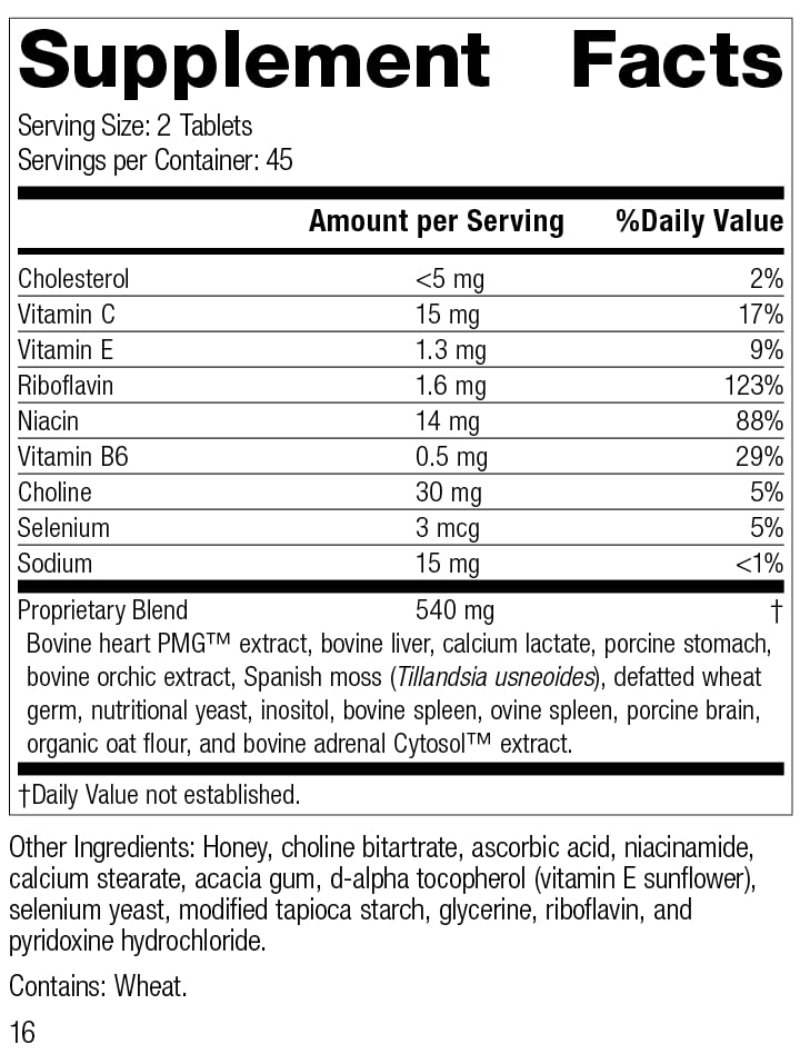 Foto 3 pulgar | Suplemento Standard Process Cardio-plus Heart Health 90 Tabletas-Venta Internacional