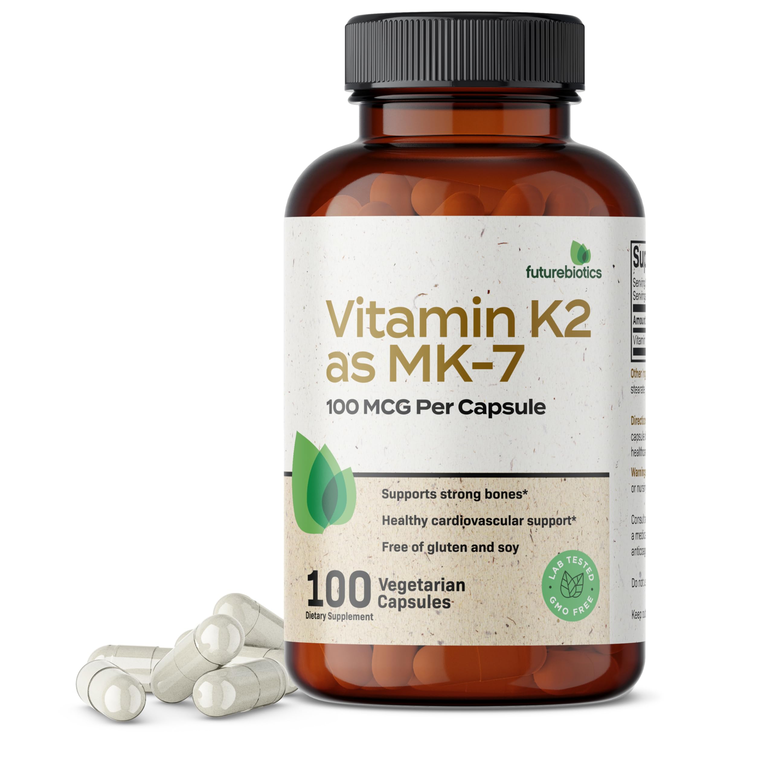 Foto 2 pulgar | Suplemento Futurebiotics Vitamina K2 100 Cápsulas-Venta Internacional