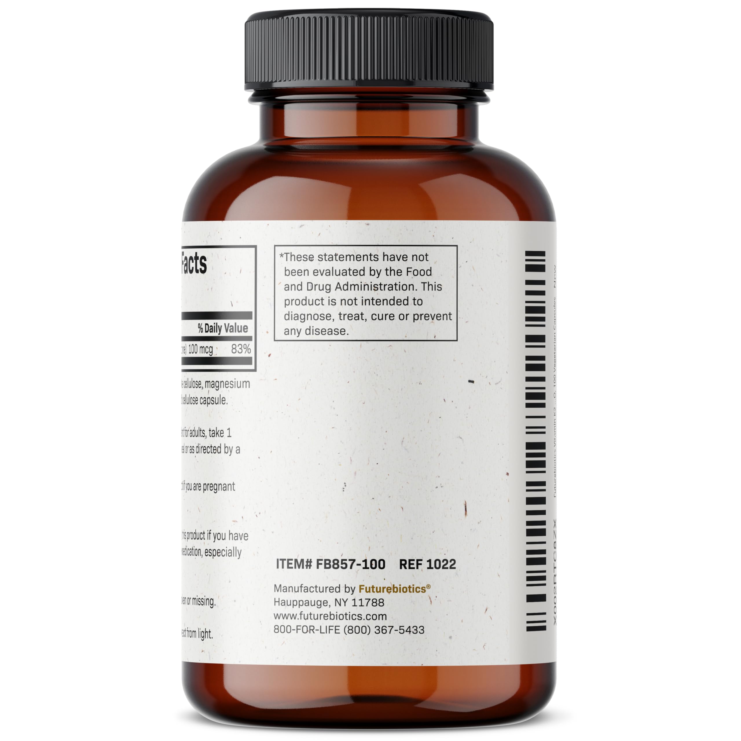 Foto 6 pulgar | Suplemento Futurebiotics Vitamina K2 100 Cápsulas-Venta Internacional