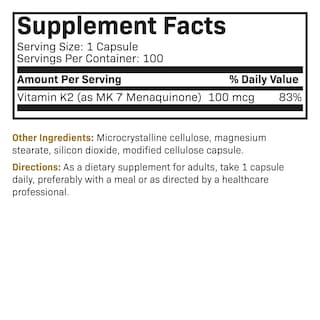 Foto 6 | Suplemento Futurebiotics Vitamina K2 100 Cápsulas-Venta Internacional