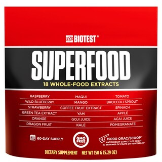 Foto 1 | Mezcla De Superalimentos En Polvo Biotest 18 Alimentos Integrales Bayas Y Frutas - Venta Internacional