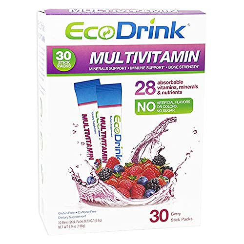 Foto 2 pulgar | Mezcla De Bebidas Energéticas Multivitamínicas En Polvo Ecodrink 30 Paquetes- Venta Internacional