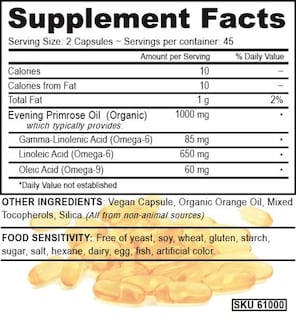 Foto 2 | Suplemento Deva con Vitaminas Veganas y Aceite de Onagra 90 Cápsulas - Venta Internacional