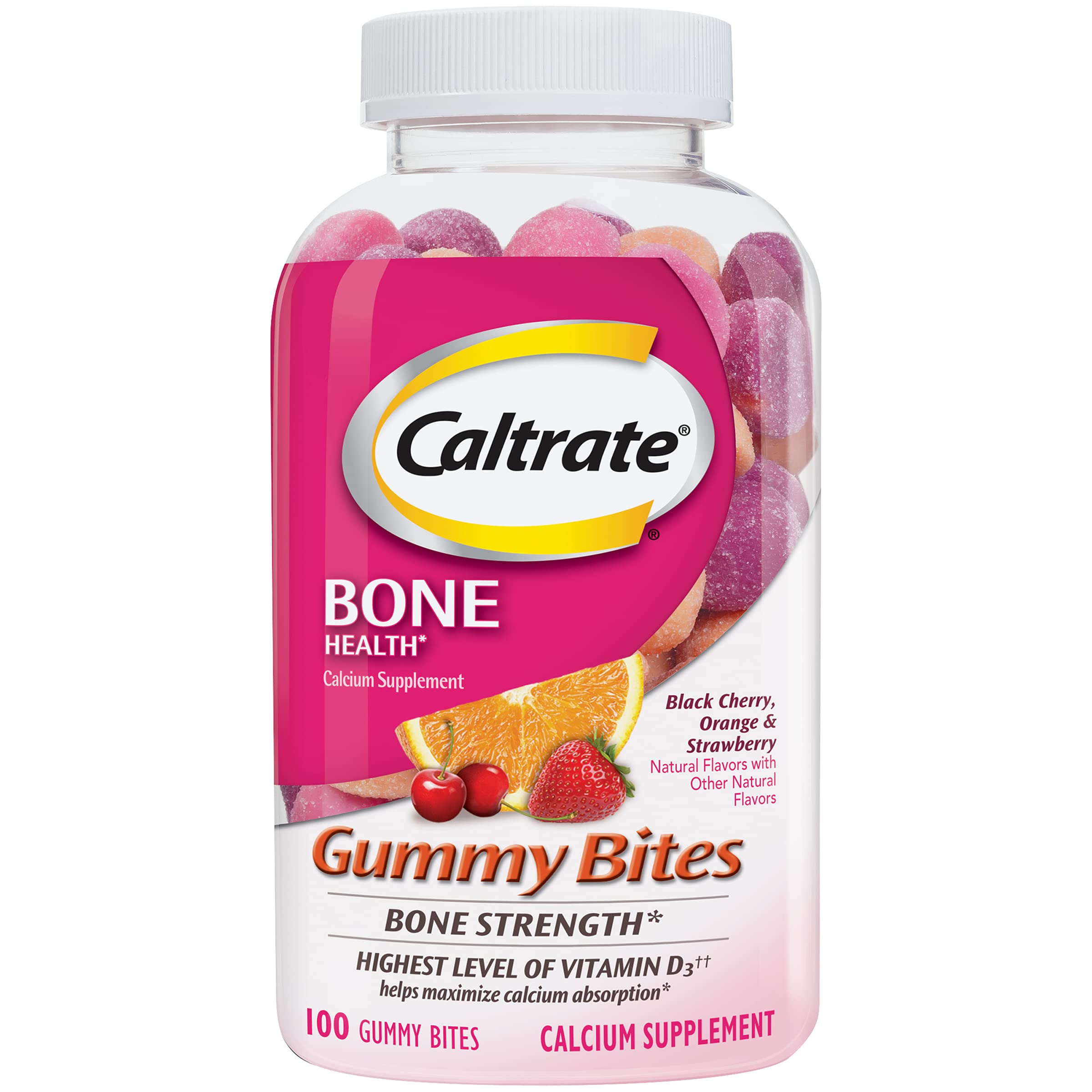 Foto 2 pulgar | Suplemento de Calcio Caltrate Gummy Bites 500 mg con Vitamina D - Venta Internacional