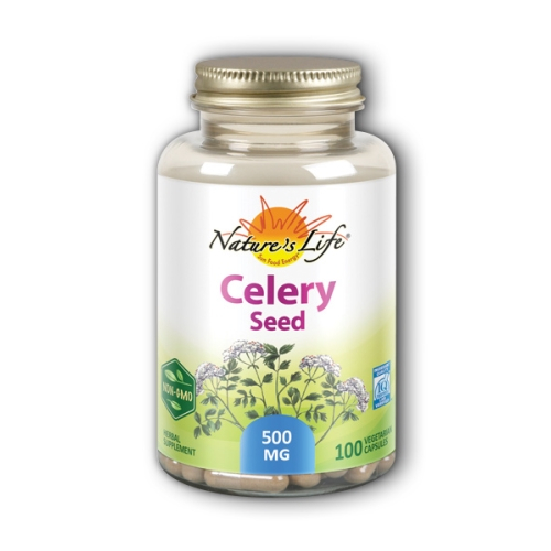 Foto 2 pulgar | Suplemento Nature's Life De Semillas De Apio 500 Mg 100 Cápsulas- Venta Internacional