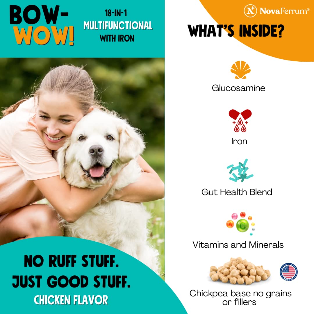 Foto 6 pulgar | Suplemento Novaferrum Bow Wow 18 en 1 Multifuncional para Perro - Venta Internacional