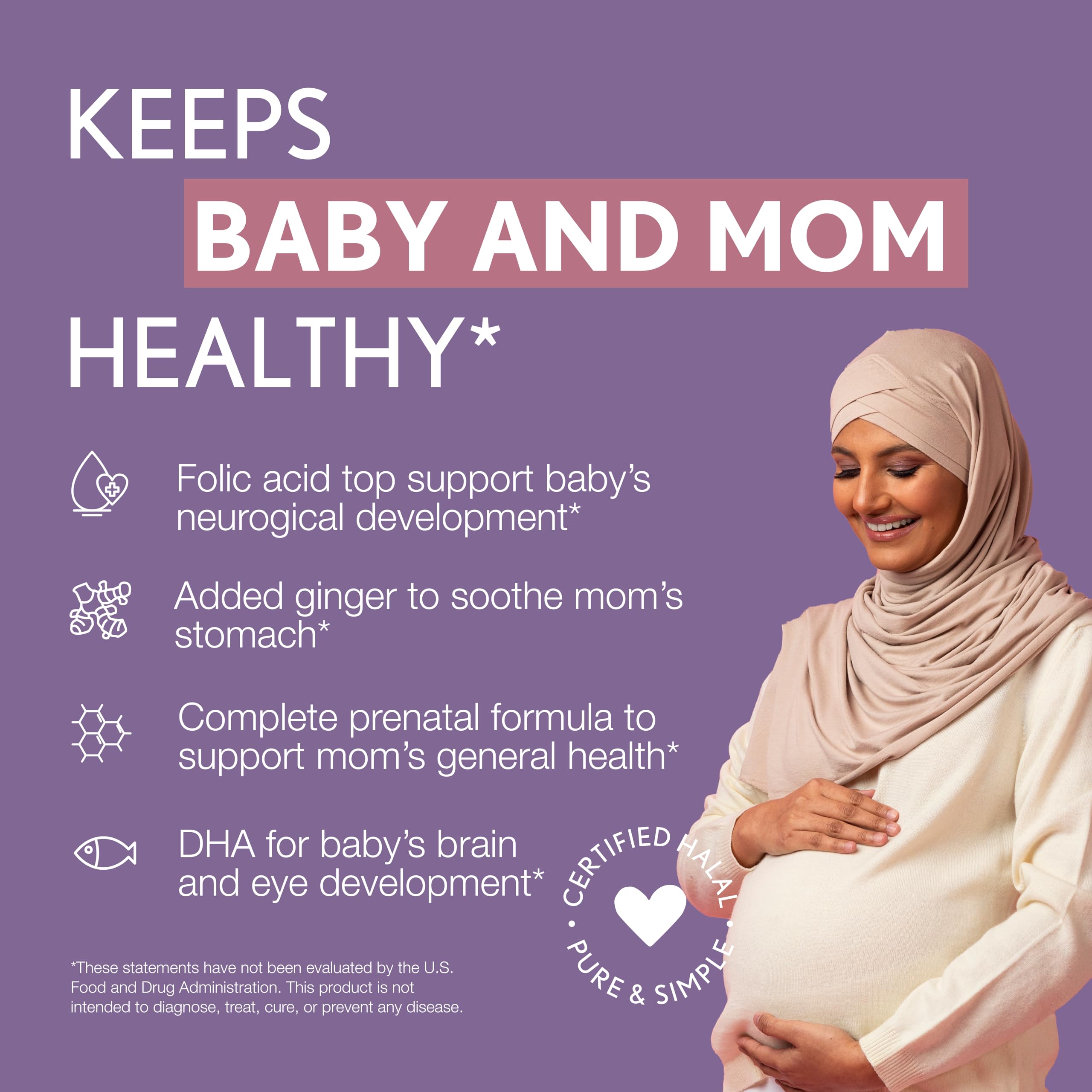 Foto 5 pulgar | Vitaminas Prenatales con DHA y Ácido Fólico - Venta Internacional