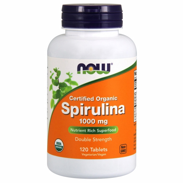 Foto 2 pulgar | Suplemento Now Spirulina 120 Tabletas-Venta Internacional