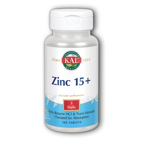 Foto 1 | Suplemento Kal Zinc 15+ Quelatado 6 Frascos de 100 Comprimidos C/U - Venta Internacional