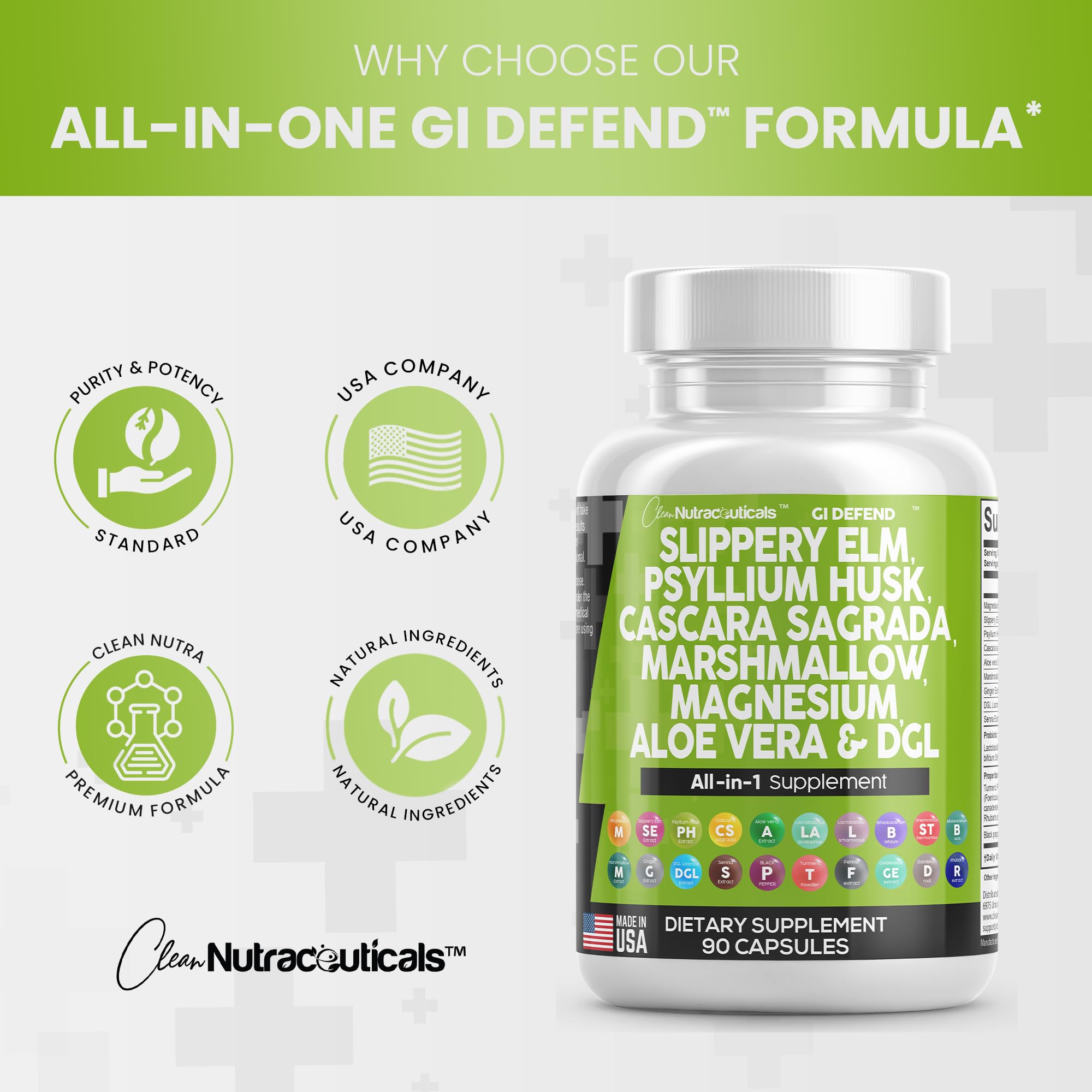 Foto 7 pulgar | Suplemento Clean Nutraceuticals Gi Defend 90 Tabletas- Venta Internacional