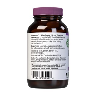 Foto 3 | Suplemento Bluebonnet L-Glutathione 60 Cápsulas-Venta Internacional