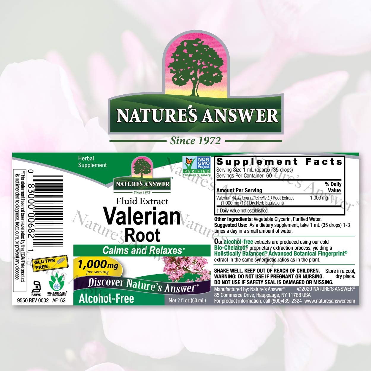 Foto 3 pulgar | Suplemento Nature's Answer de Raíz de Valeriana 60 ml - Venta Internacional