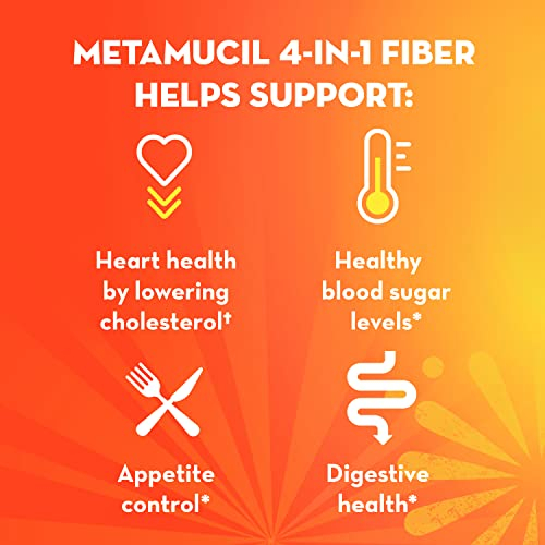 Foto 7 pulgar | Suplemento de Fibra Metamucil Premium Blend Sabor A Naranja 1.08k - Venta Internacional