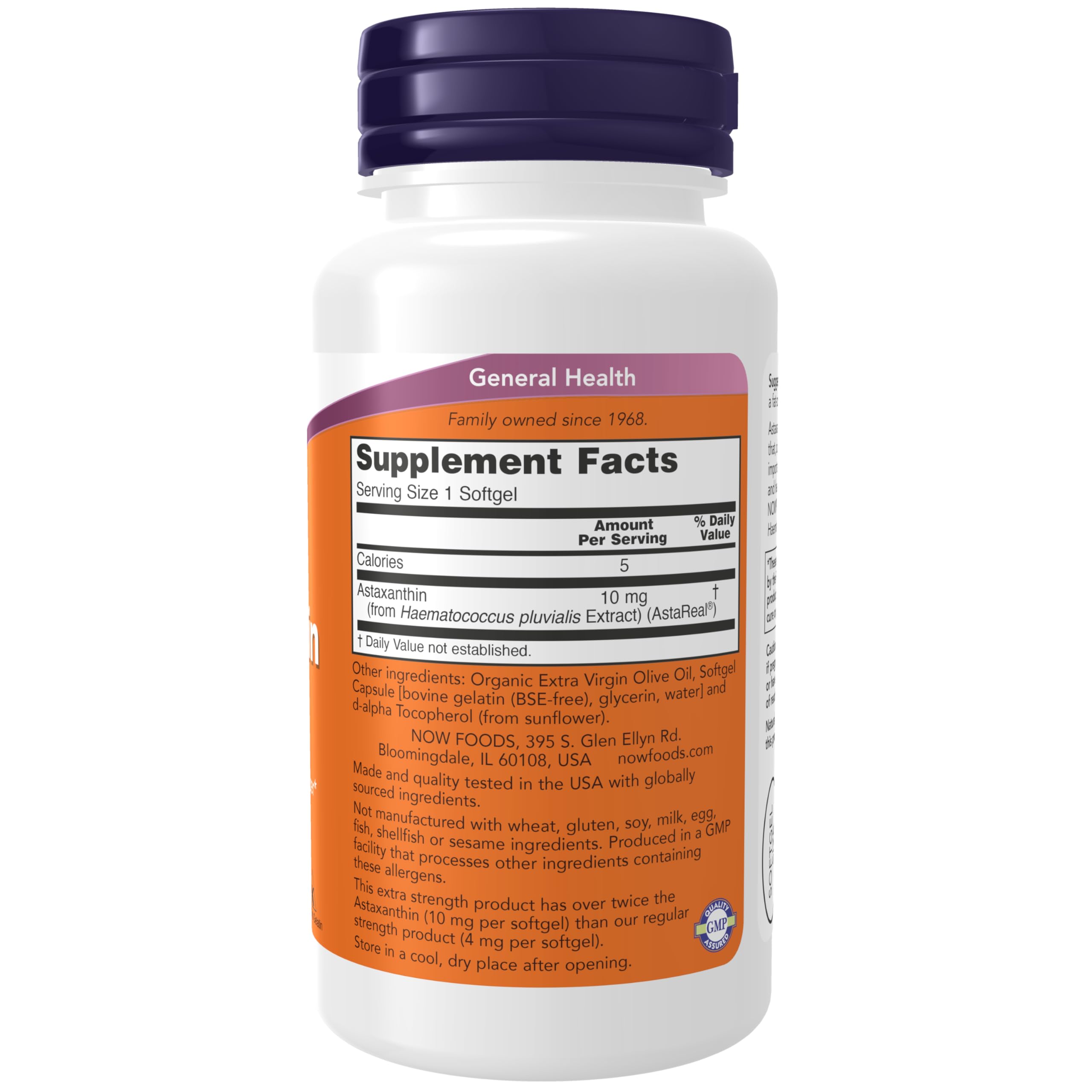 Foto 3 pulgar | Supplement Now Astaxantina 10 mg Extra Strength 60 Cápsulas Blandas - Venta Internacional