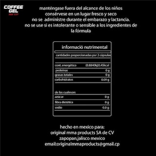 Foto 2 | Coffee Caps Body Sculpt L- Carnitina Cafeina Alga Spirulina