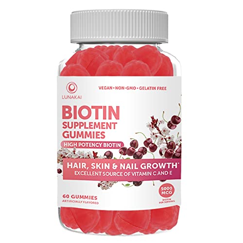 Foto 2 pulgar | Suplementos Lunakai Gomitas Veganas de Biotina 60 Gomitas - Venta Internacional