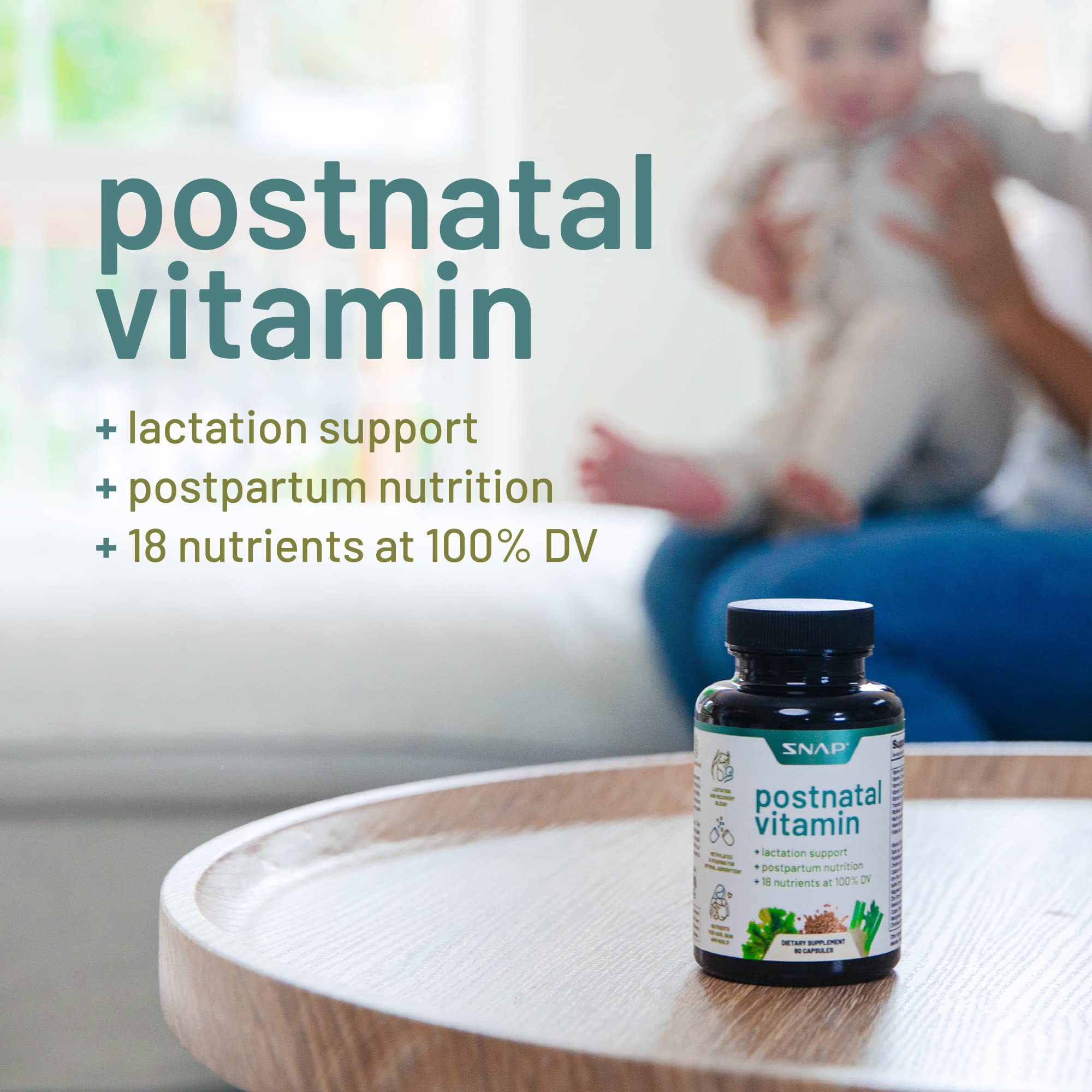 Foto 6 | Suplemento Snap Postnatal Vitamin 60 Cápsulas-Venta Internacional