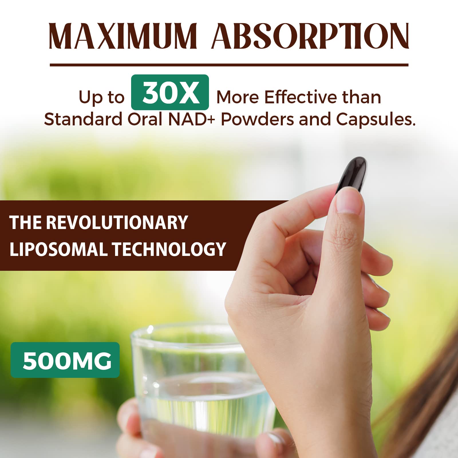 Foto 5 pulgar | Suplemento de Nad+ Liposomal de 500 mg True Nad Más 30 Geles Blandos - Venta Internacional