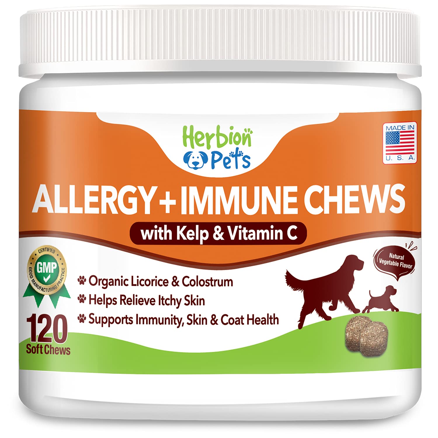 Foto 2 pulgar | Suplemento Herbion Pets Allergy + Immune Chews para Perros - Venta Internacional