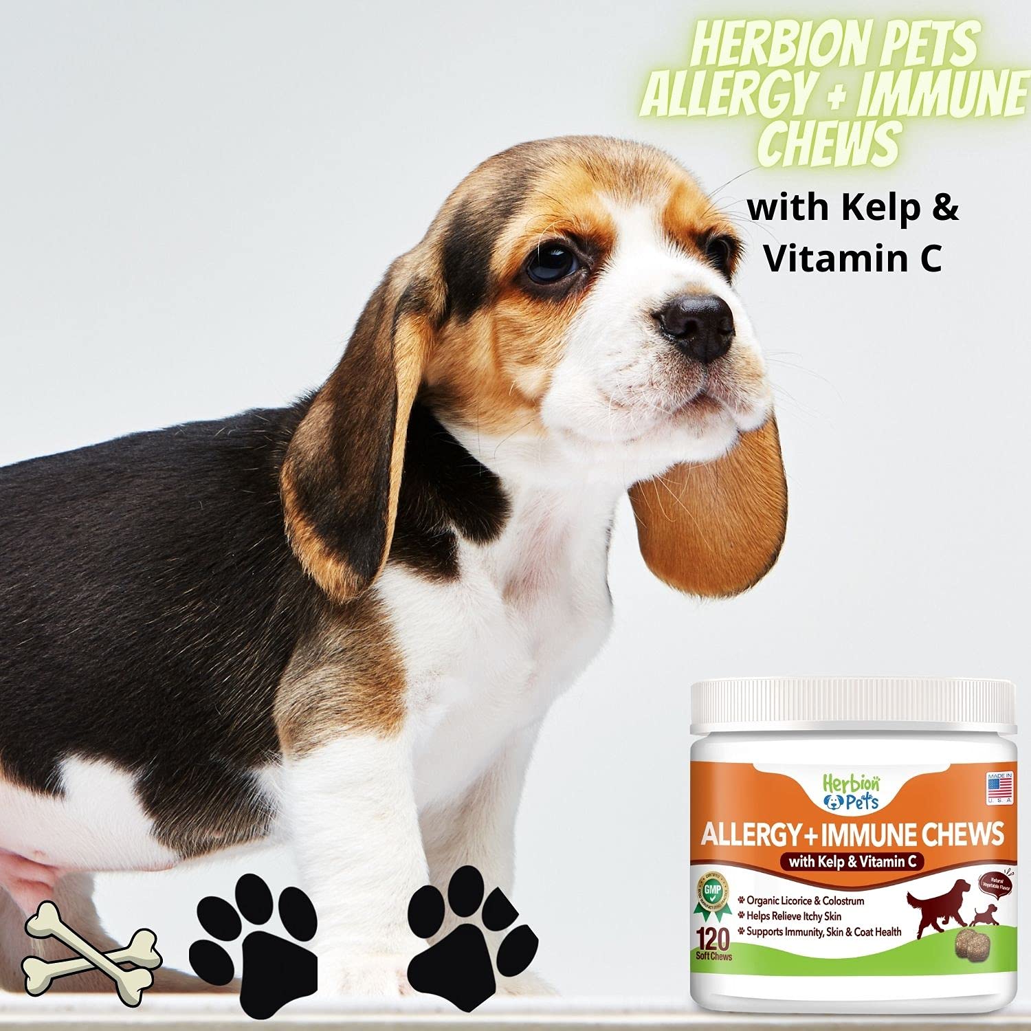 Foto 7 pulgar | Suplemento Herbion Pets Allergy + Immune Chews para Perros - Venta Internacional