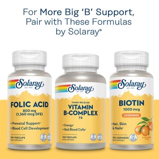 Foto 6 | Suplemento Solaray Vitamina B-12 90 Tabletas-Venta Internacional