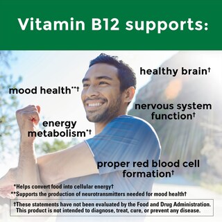 Foto 3 | Vitamina B12 Nature Made Cápsulas Blandas De 5000 Mcg Suministro para 60 Días - Venta Internacional