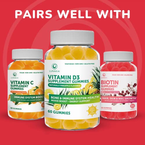Foto 7 pulgar | Gomitas de Vitamina B12 Lunakai Methyl B-12 3000 Mcg para Adultos - Venta Internacional