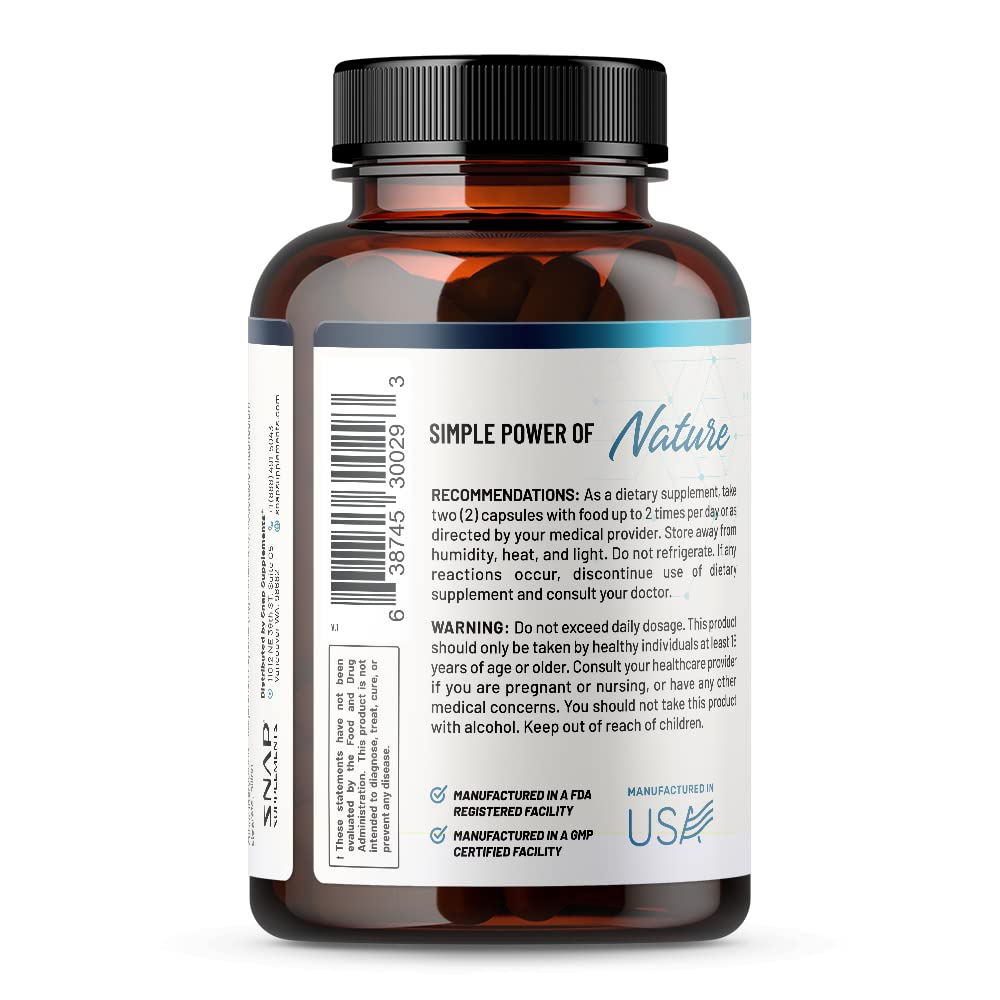 Foto 3 pulgar | Suplemento De Apoyo A La Salud Nerviosa Snap Supplements - Venta Internacional