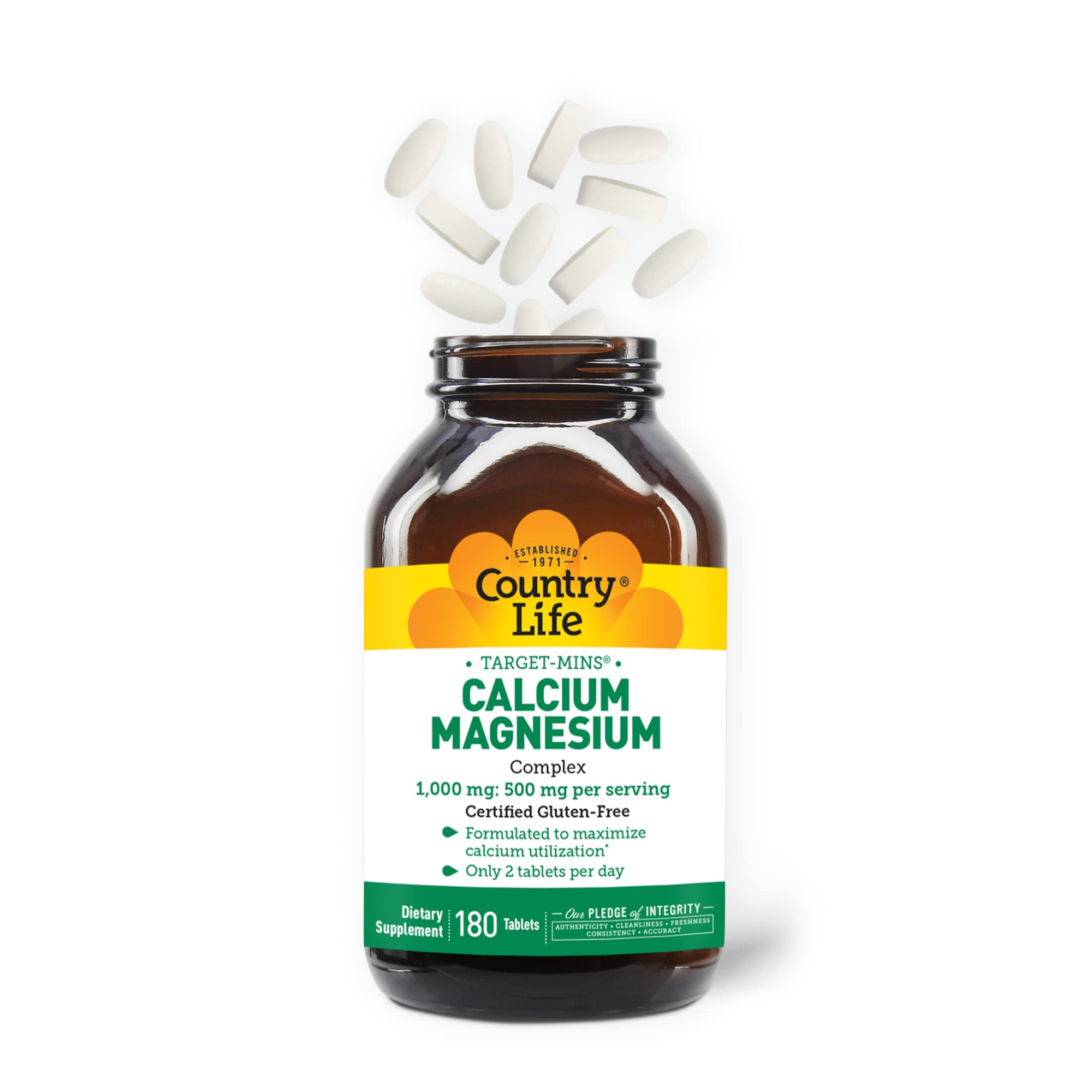Foto 4 pulgar | Suplemento Country Life Calcium Magnesium Complex 1000 Mg - Venta Internacional