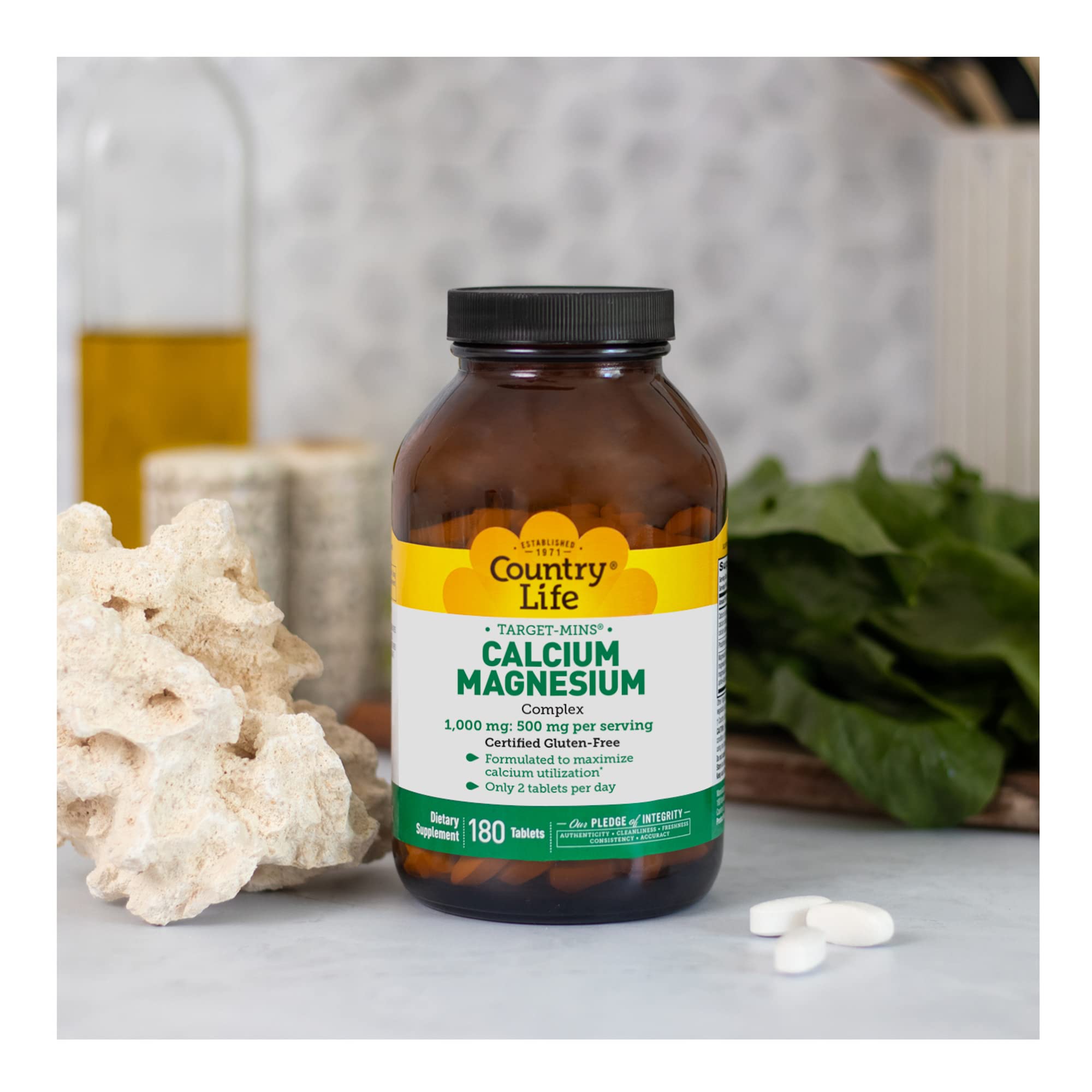 Foto 6 pulgar | Suplemento Country Life Calcium Magnesium Complex 1000 Mg - Venta Internacional