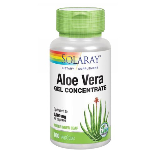 Foto 2 pulgar | Suplemento Solaray, Gel Concentrado De Aloe Vera, 100 Cápsulas X 6 - Venta Internacional.