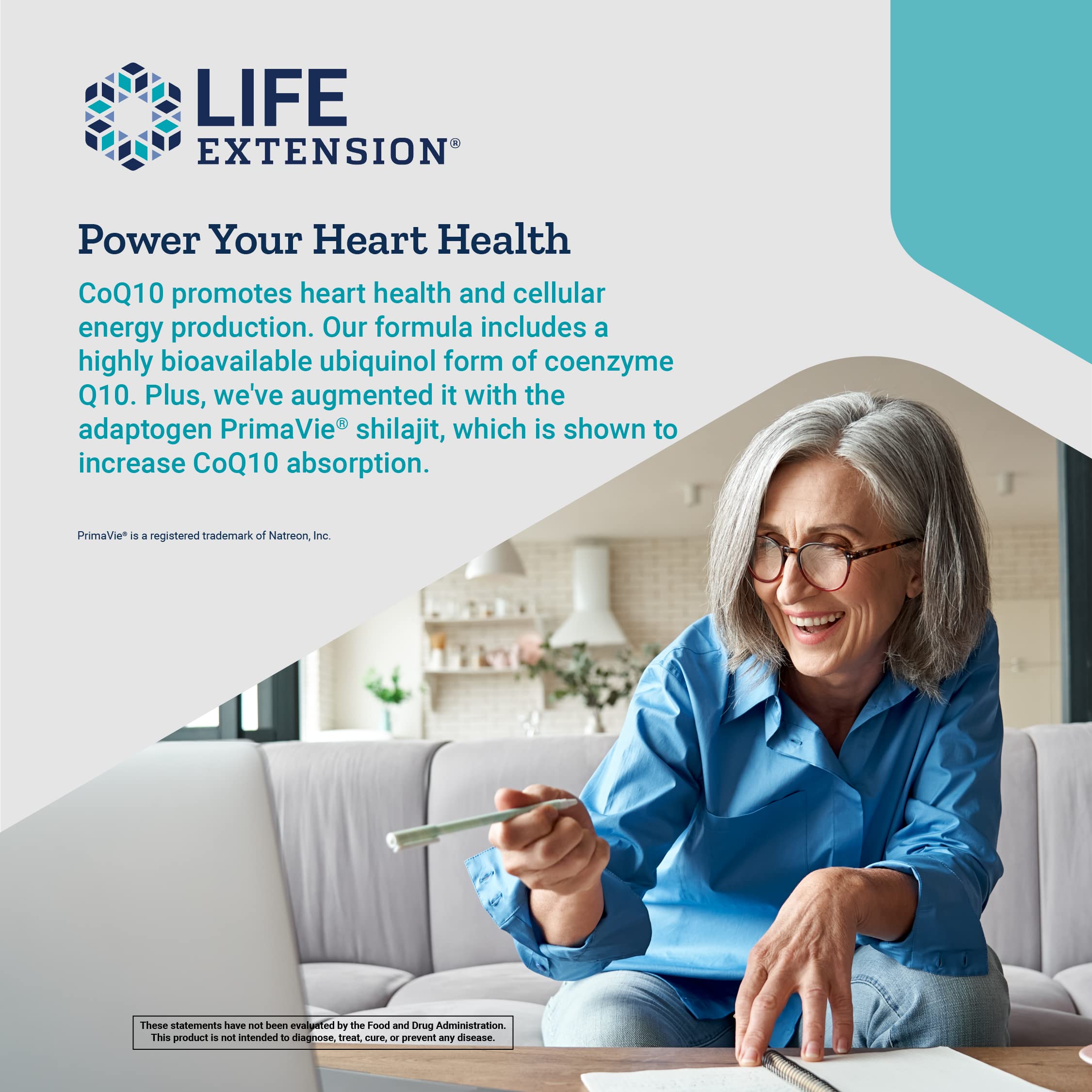 Foto 6 pulgar | Super Ubiquinol Coq10 Life Extension, 50 Mg Con Mito Mejorado - Venta Internacional.