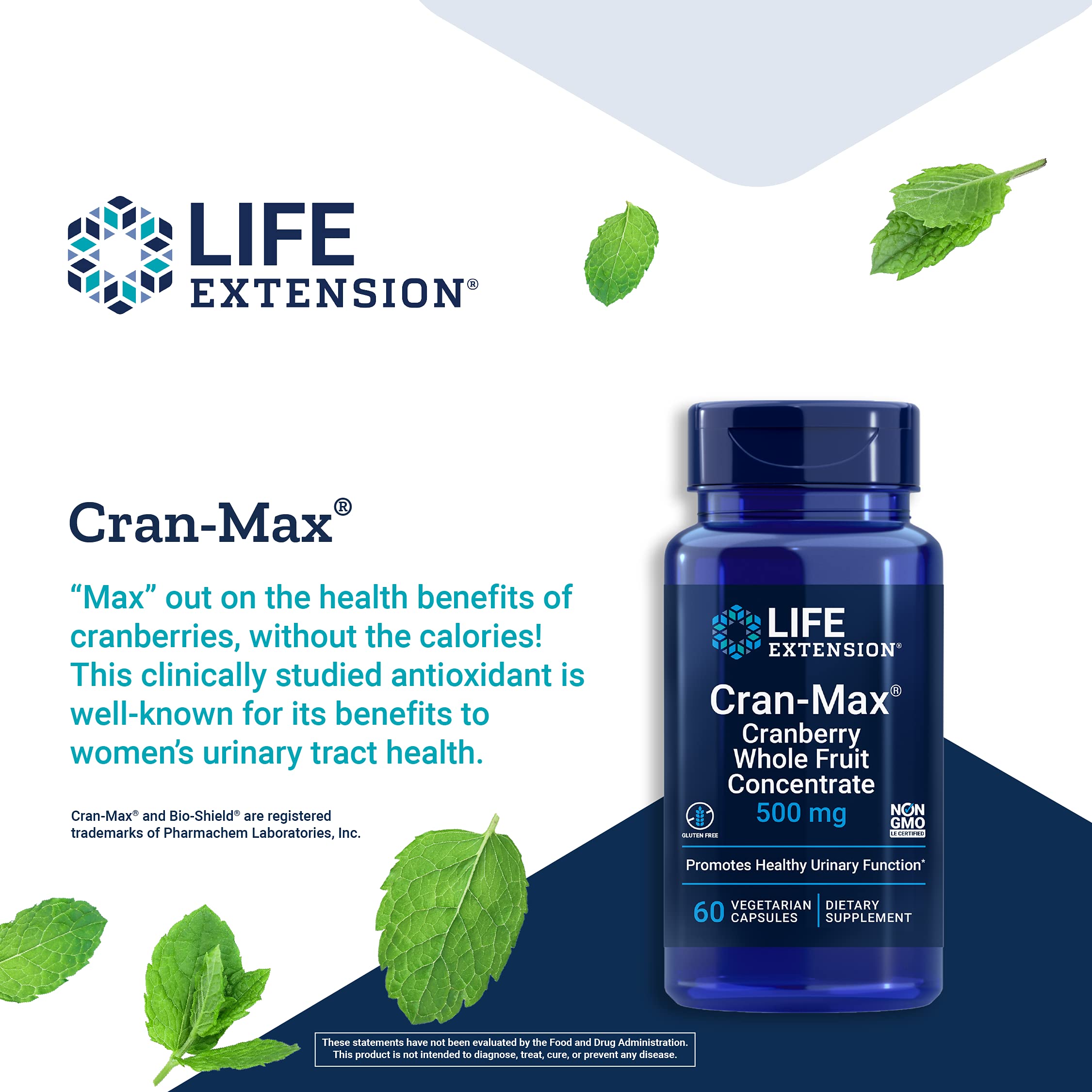 Foto 5 pulgar | Suplemento Life Extension Cran-max 500 Mg De Arándano Rojo, 60 Cápsulas - Venta Internacional.