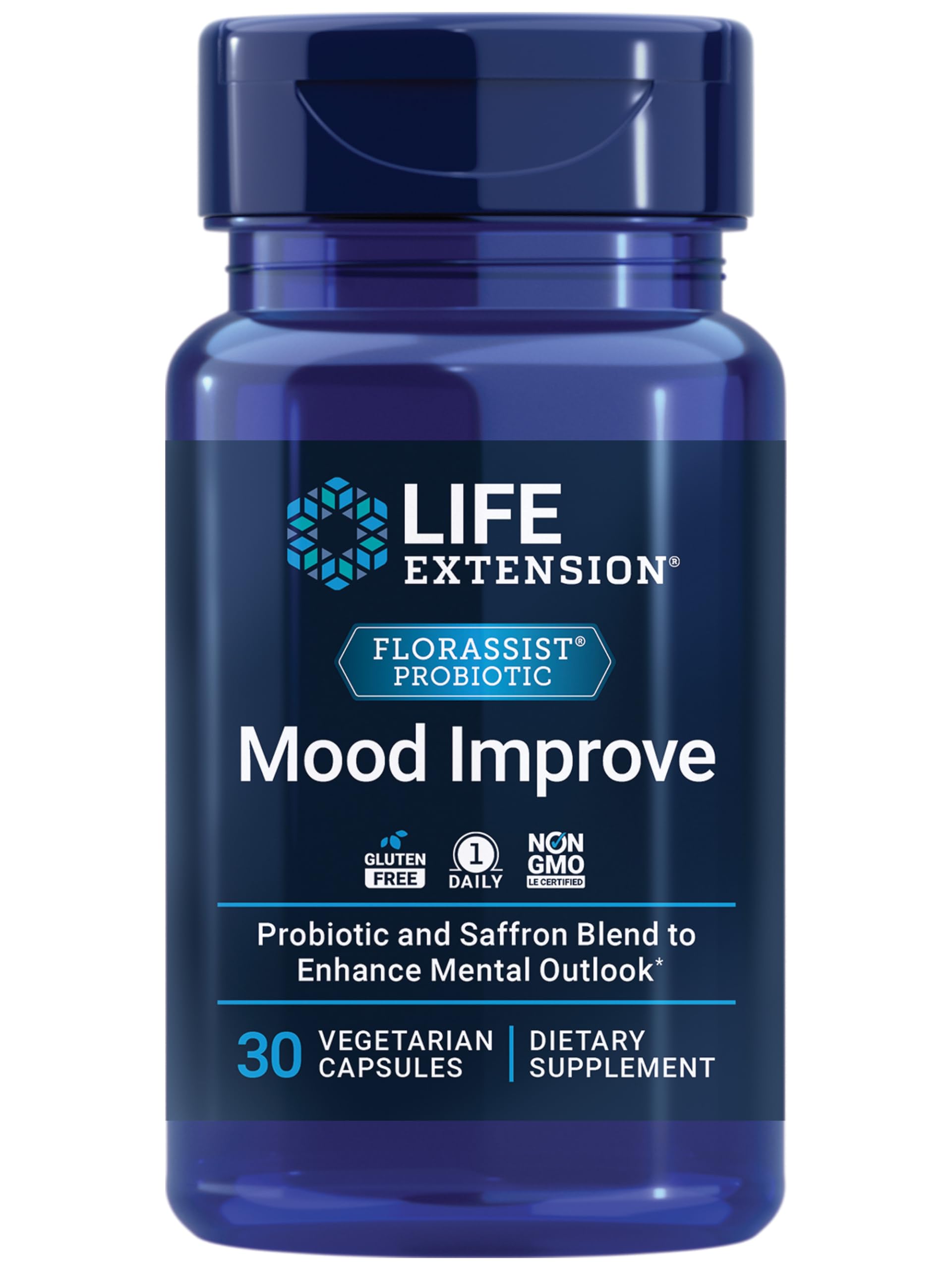 Foto 2 pulgar | Probiotic Life Extension Florassist Mood Con Mezcla De Azafrán - Venta Internacional.