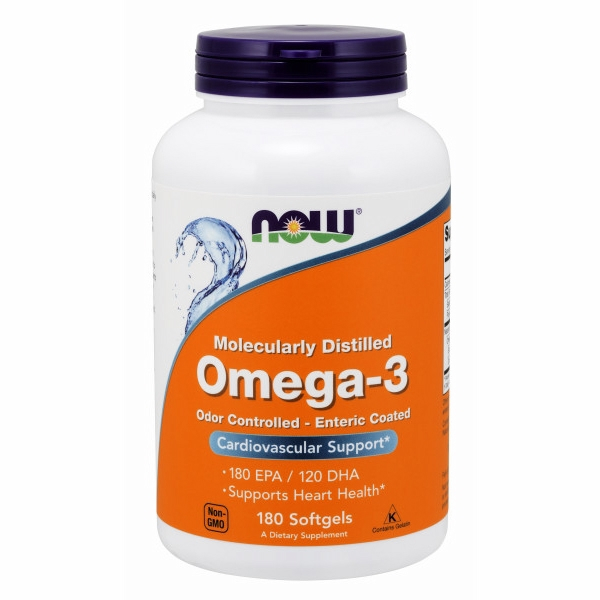 Foto 2 pulgar | Suplemento De Aceite De Pescado Omega-3 180 Cápsulas Blandas Now Foods X6 - Venta Internacional.