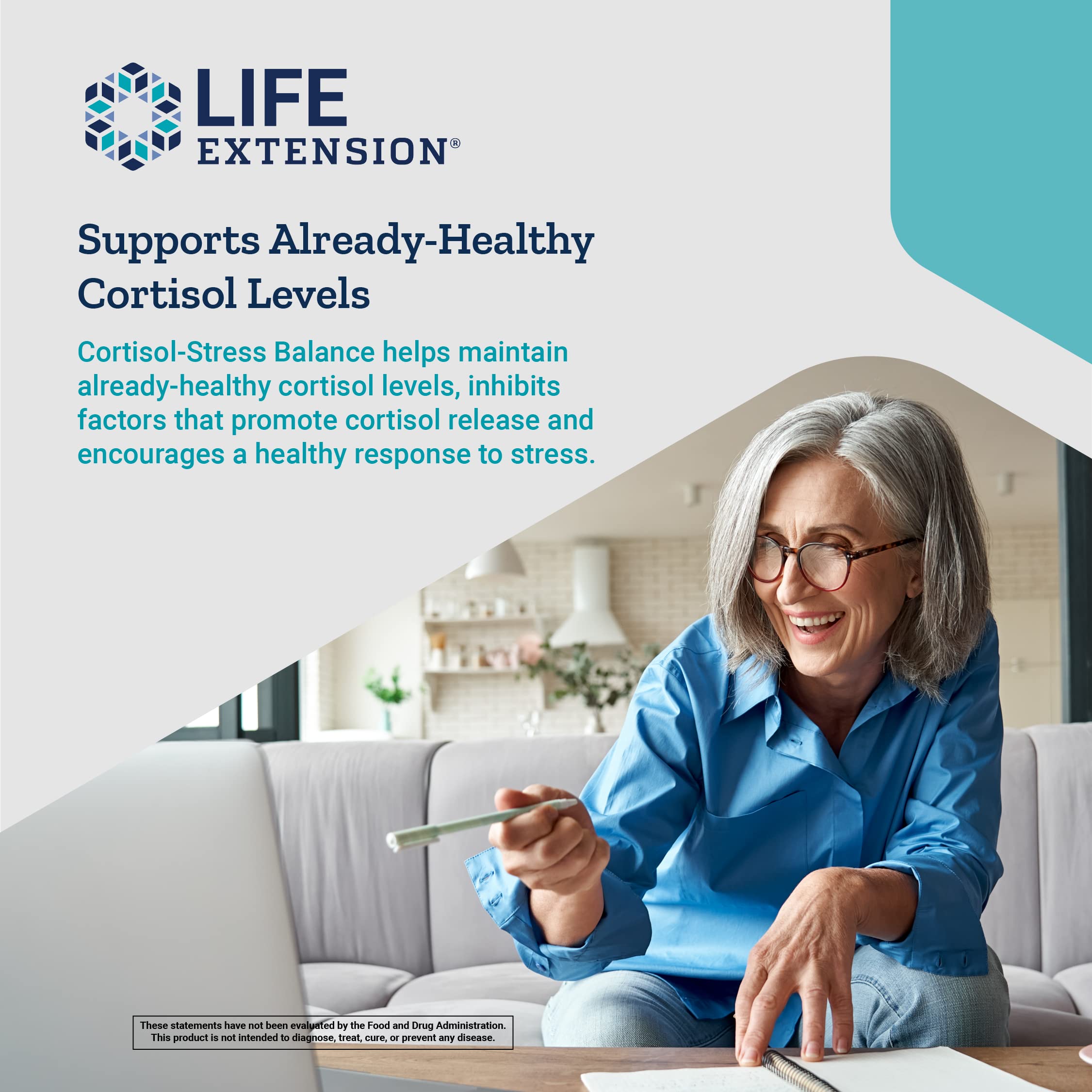 Foto 5 | Suplemento Life Extension Cortisol-stress Balance 30 Cápsulas - Venta Internacional