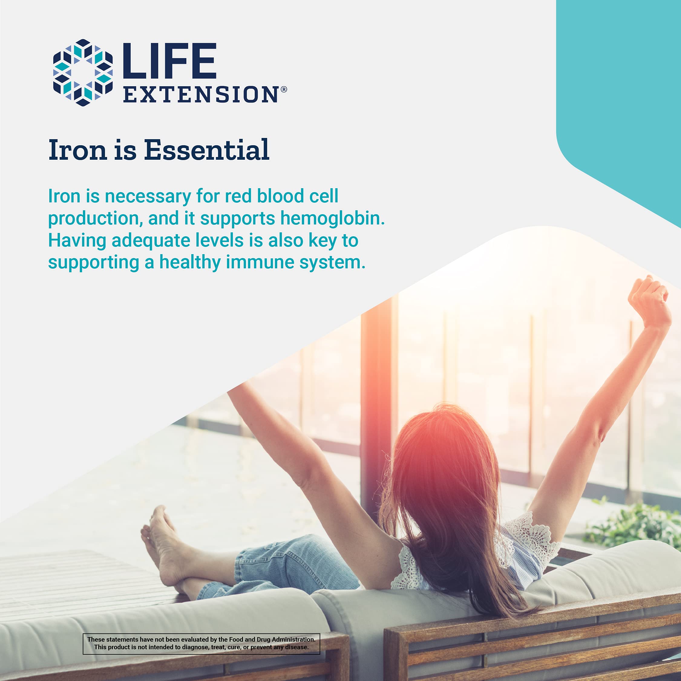 Foto 6 pulgar | Suplemento de Hierro Life Extension Iron Protein Plus 100 Cápsulas - Venta Internacional