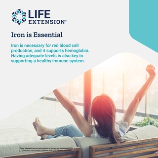 Foto 5 | Suplemento de Hierro Life Extension Iron Protein Plus 100 Cápsulas - Venta Internacional