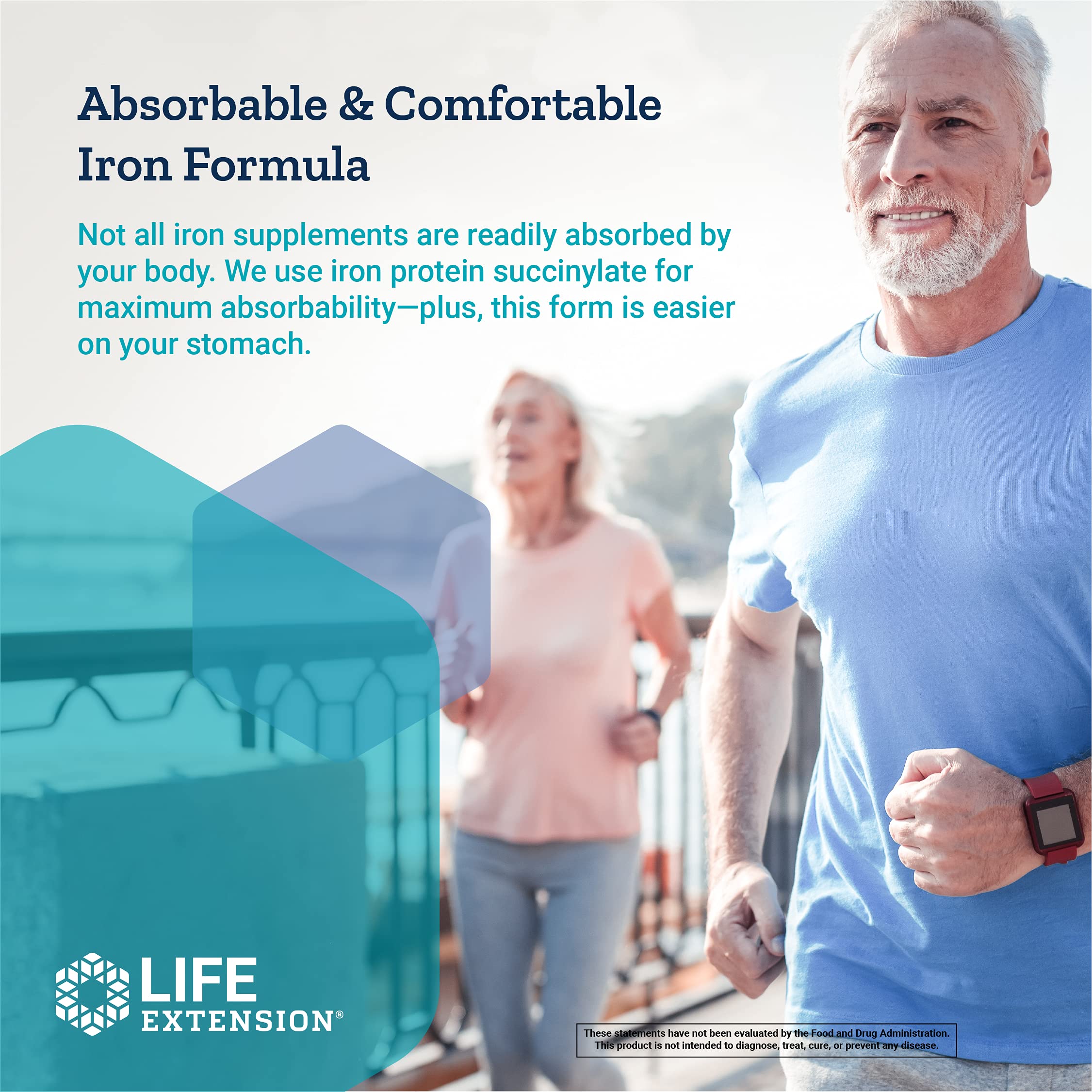 Foto 7 pulgar | Suplemento de Hierro Life Extension Iron Protein Plus 100 Cápsulas - Venta Internacional