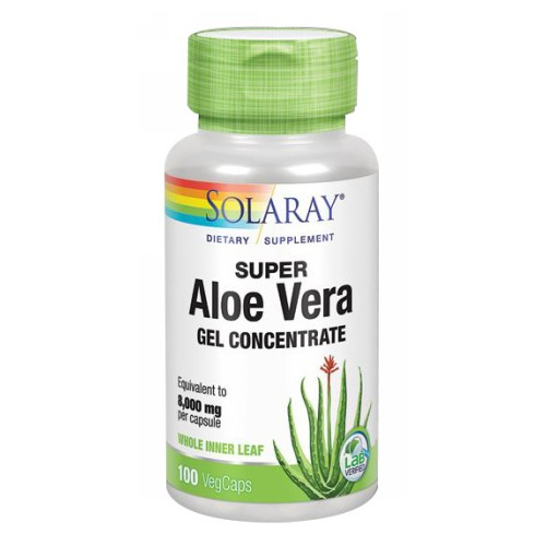 Foto 2 pulgar | Suplemento Solaray Super Aloe Vera En Gel Concentrado, 100 Cápsulas - Venta Internacional.